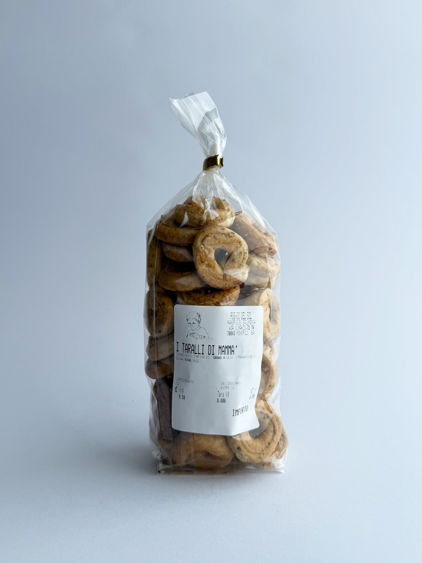 Taralli di mammà al finocchio - Fatti a mano - 250Gr