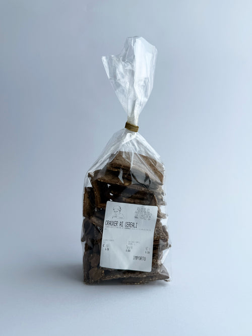 Crackers ai cereali - fatti a mano - 250 Gr