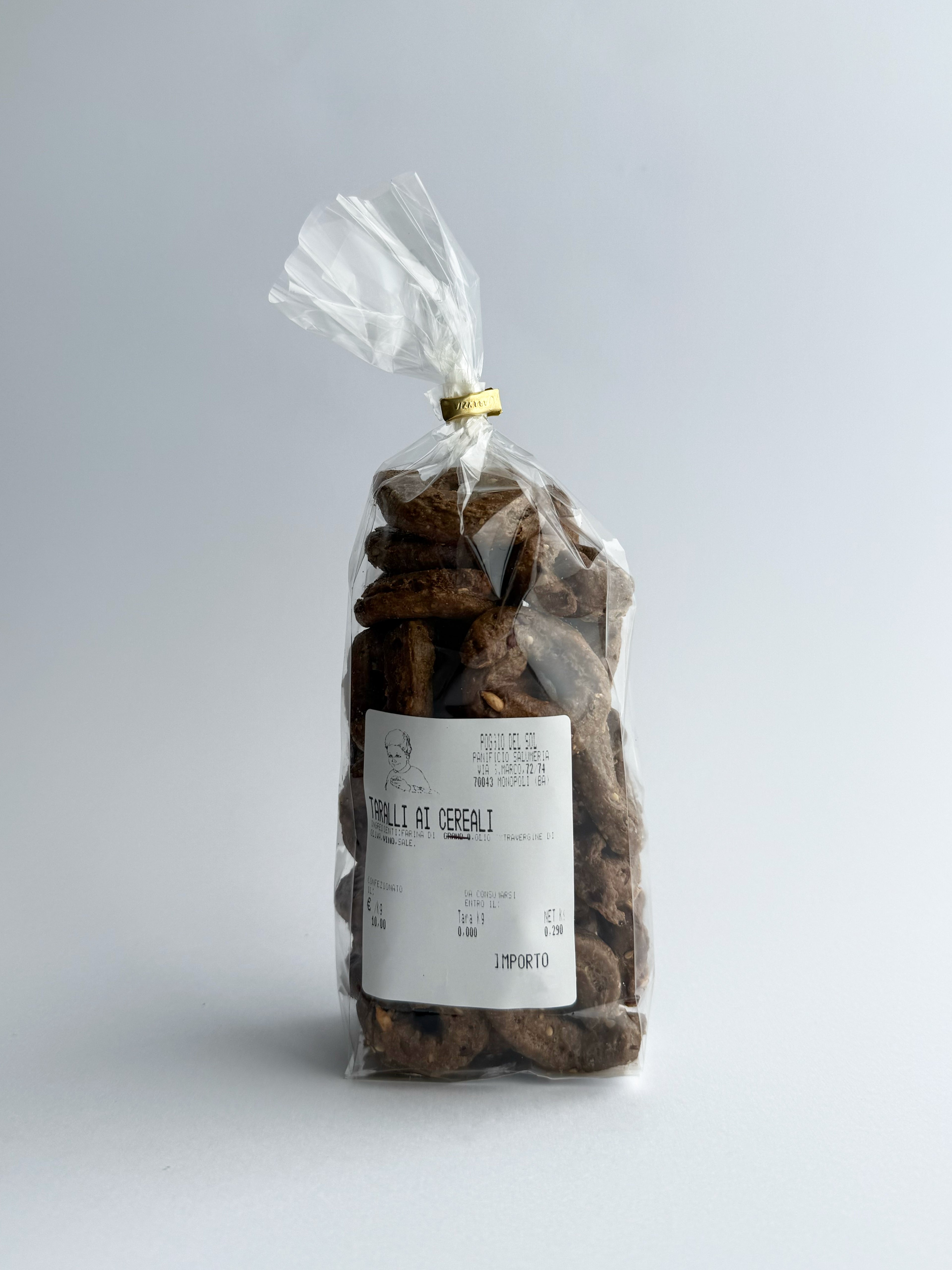 Taralli alla farina di cereali - Fatte a mano - 250 gr