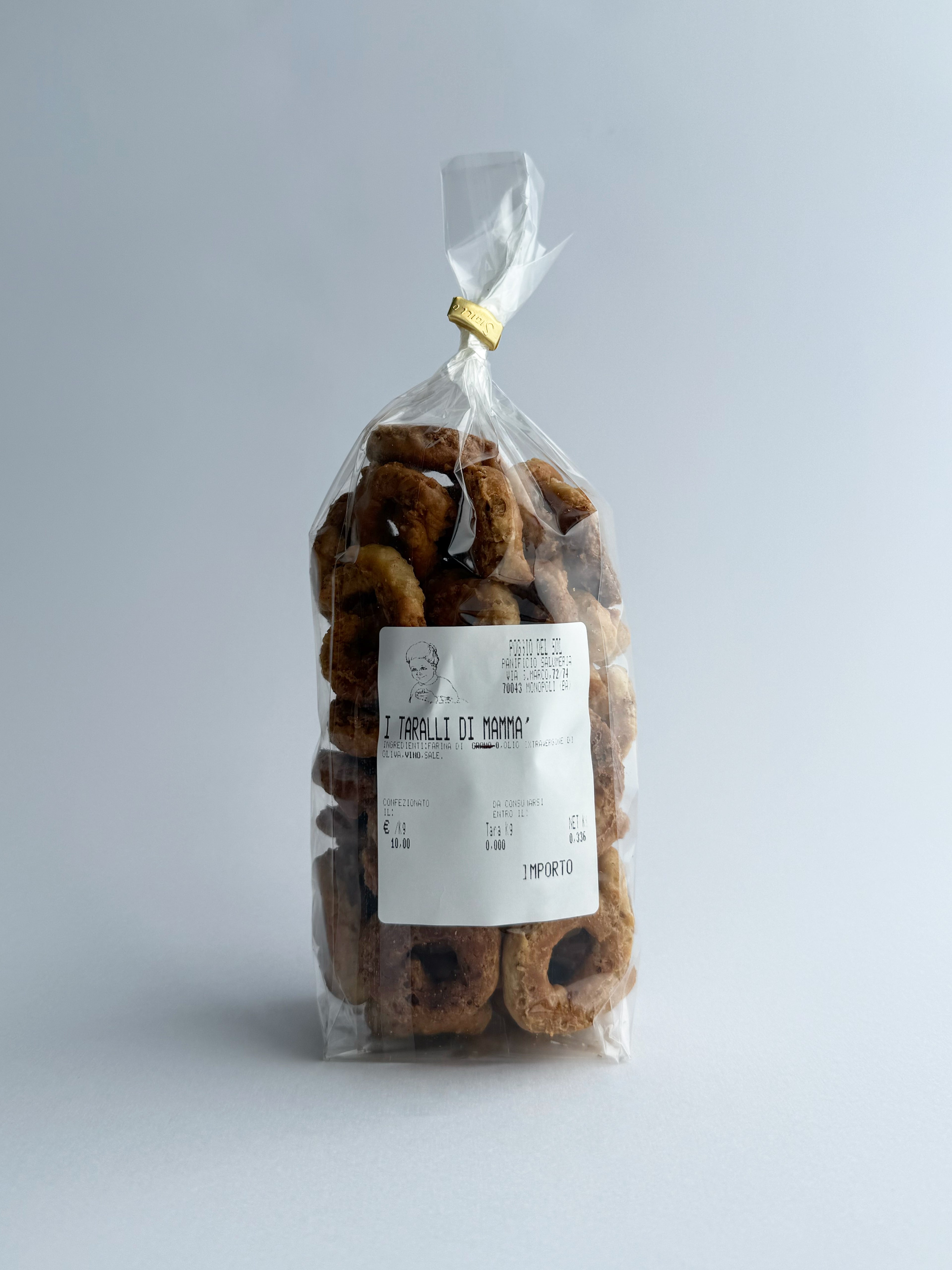 Taralli alla farina di farro - Fatte a mano - 250 gr