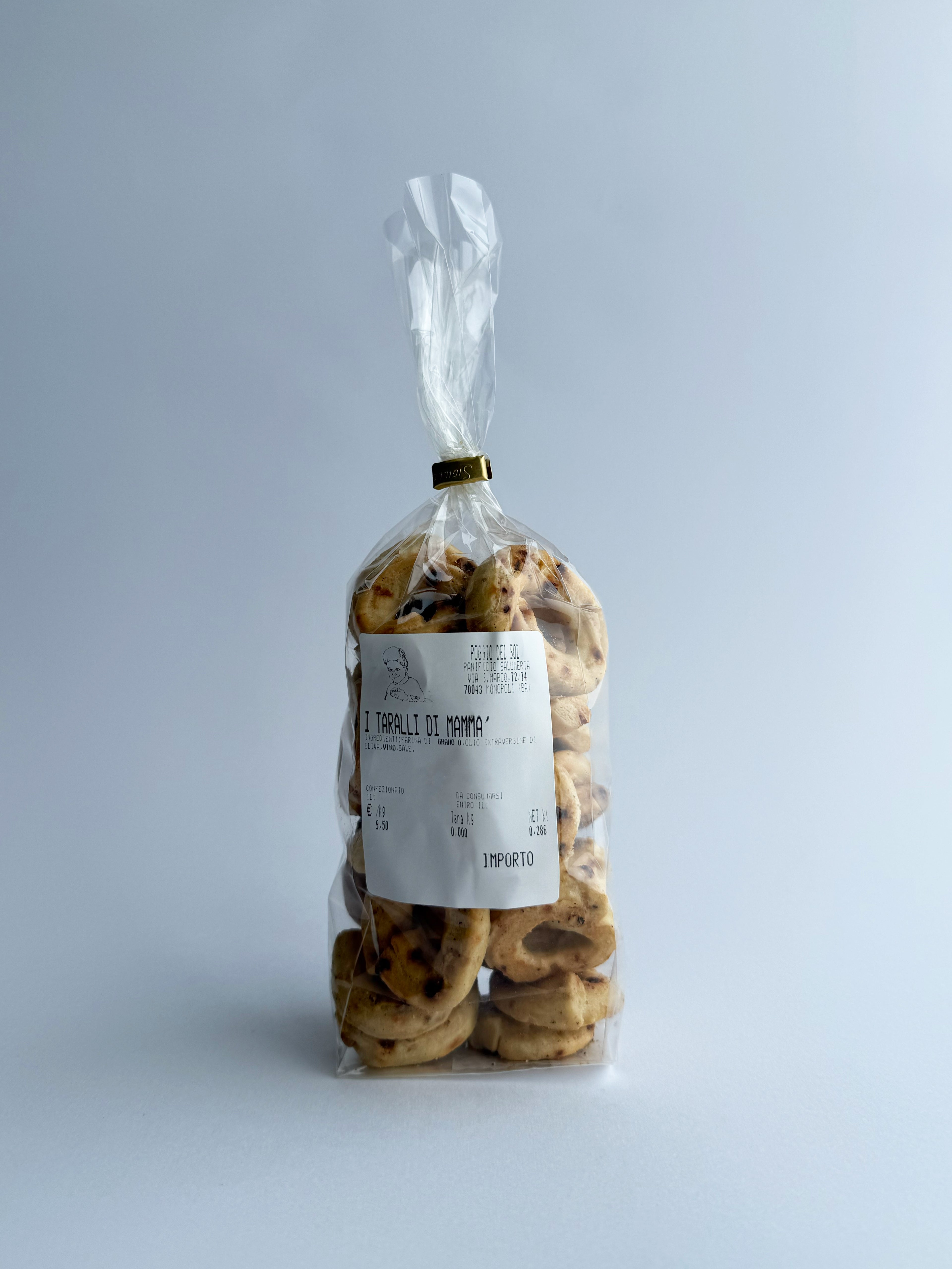 Taralli di mammà alla cipolla - Fatte a mano - 250 gr