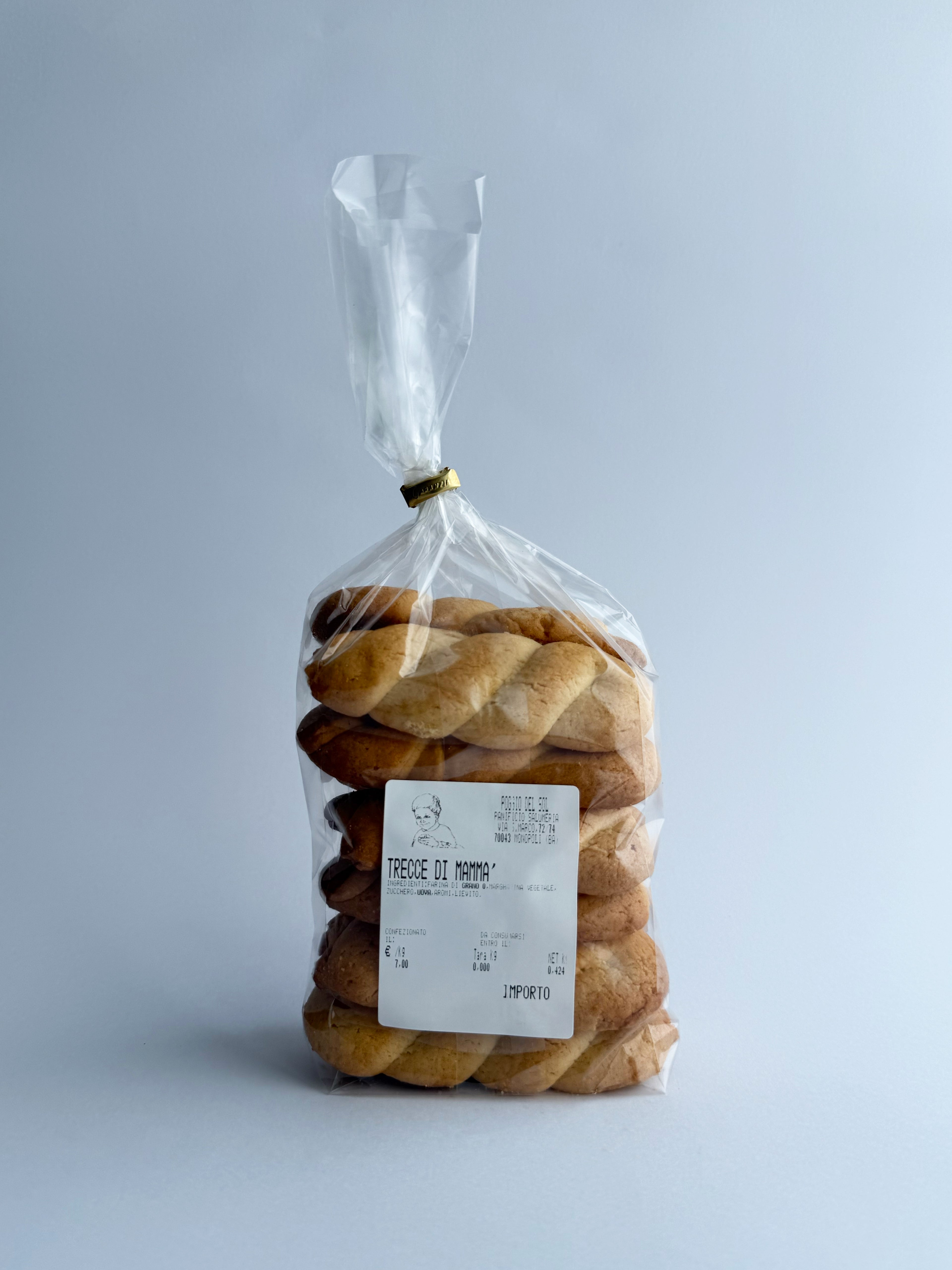 Trecce di mammà con farina di grano 0 - Fatte a mano - 500Gr