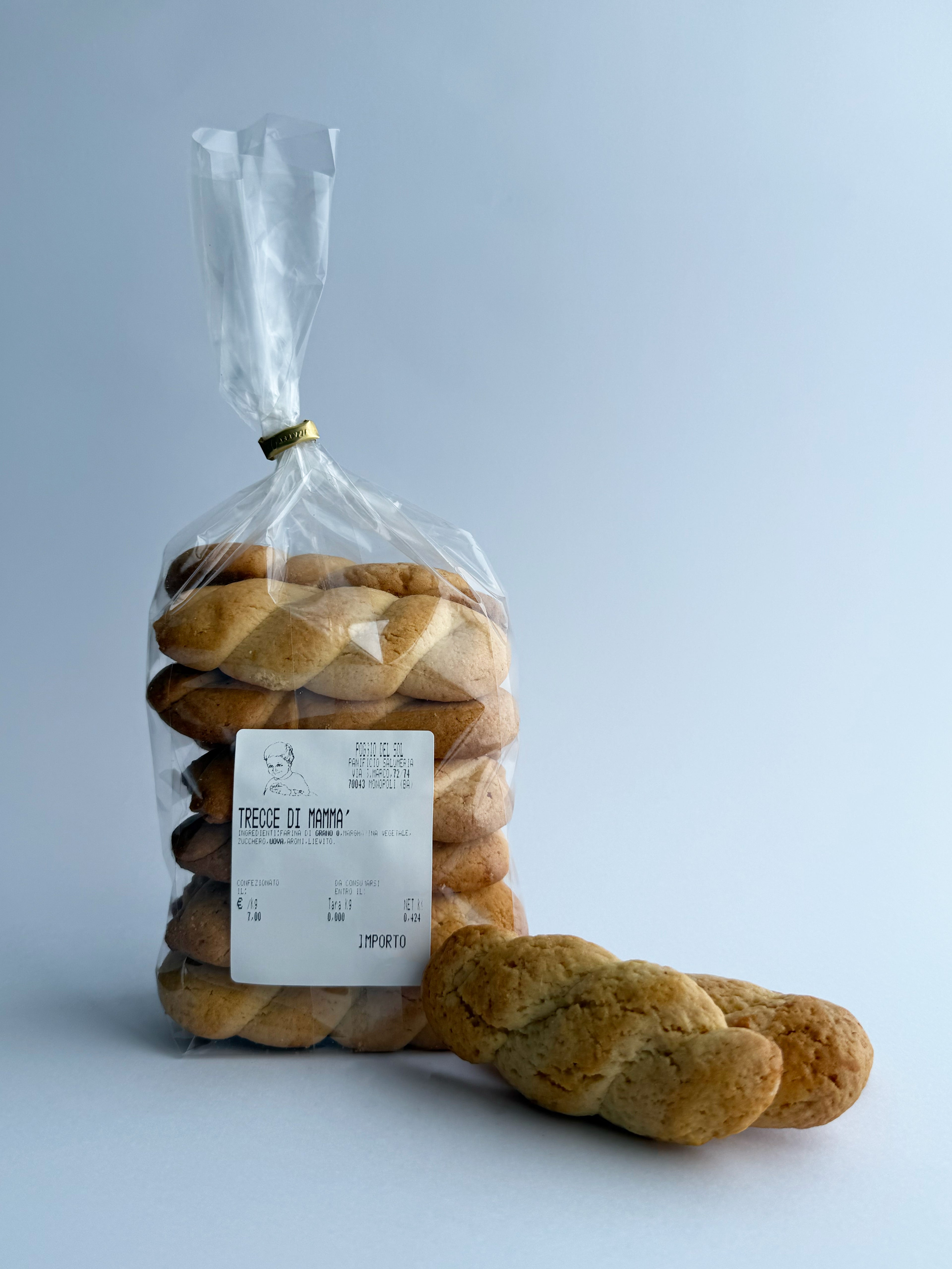 Trecce di mammà con farina di grano 0 - Fatte a mano - 500Gr