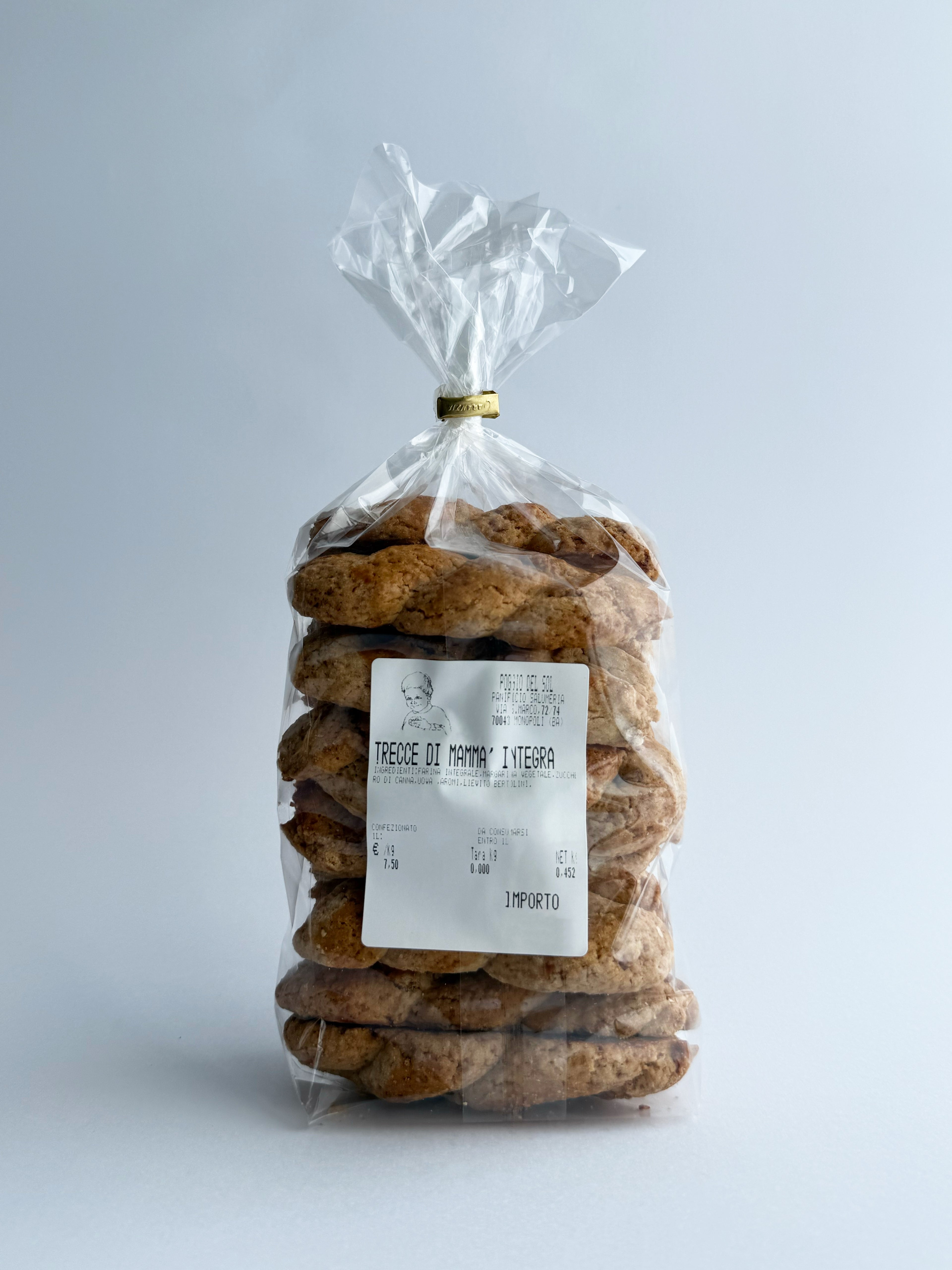Trecce di Mammà Integrali - Fatte a mano - 400Gr